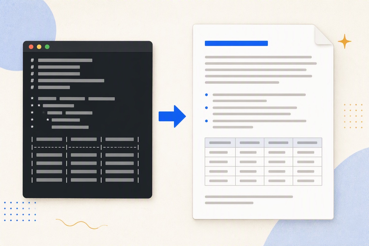 Markdown 转 Word：五种方法怎么选，以及哪些格式一定会丢